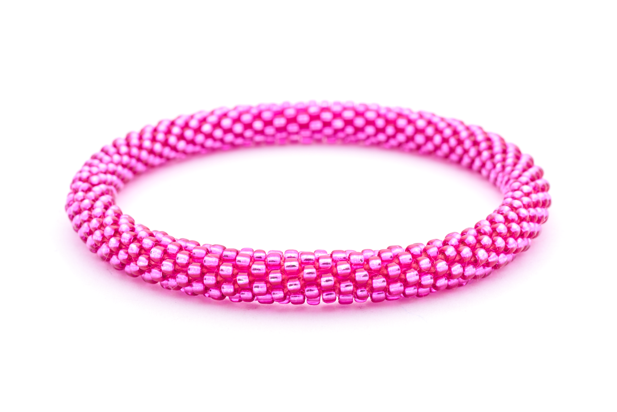 Sashka Co. Extended 8" Bracelet Metallic hot pink Fuchsia Bracelet - Extended 8"