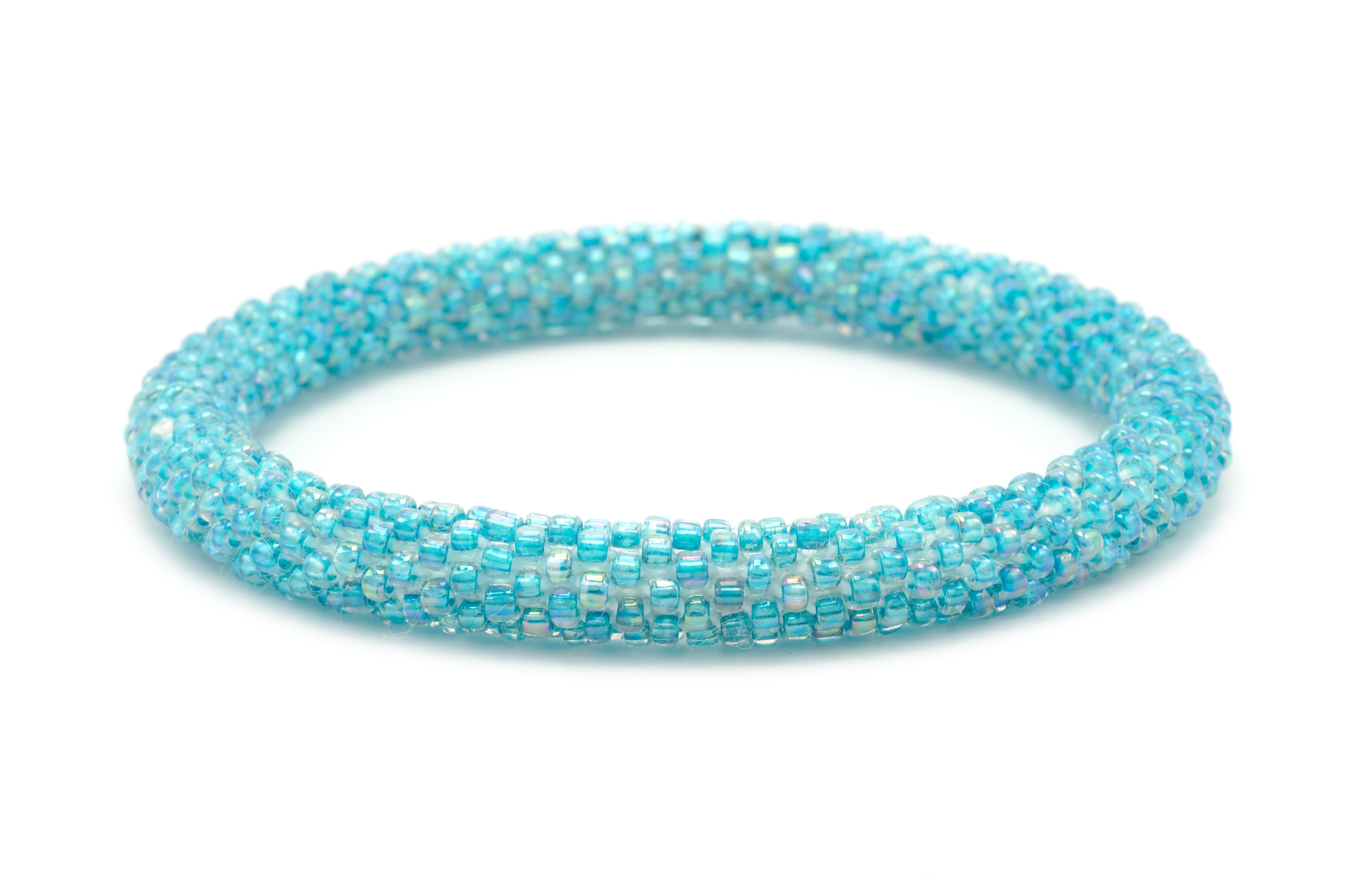 Sashka Co. Solid Iridescent Solid Ocean Shimmer Bracelet - Extended 8"