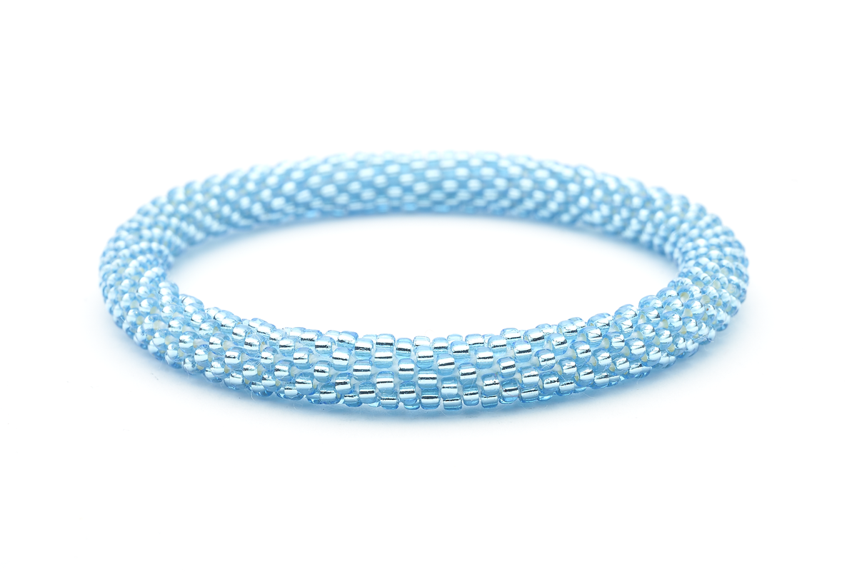 Sashka Co. Solid Metallic Blue Metallic Blue Bracelet - Extended 8"