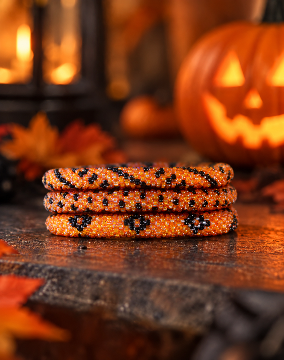 Halloween Bracelet Set of 3: Three Spooky Styles, One Fun Set 🎃🖤