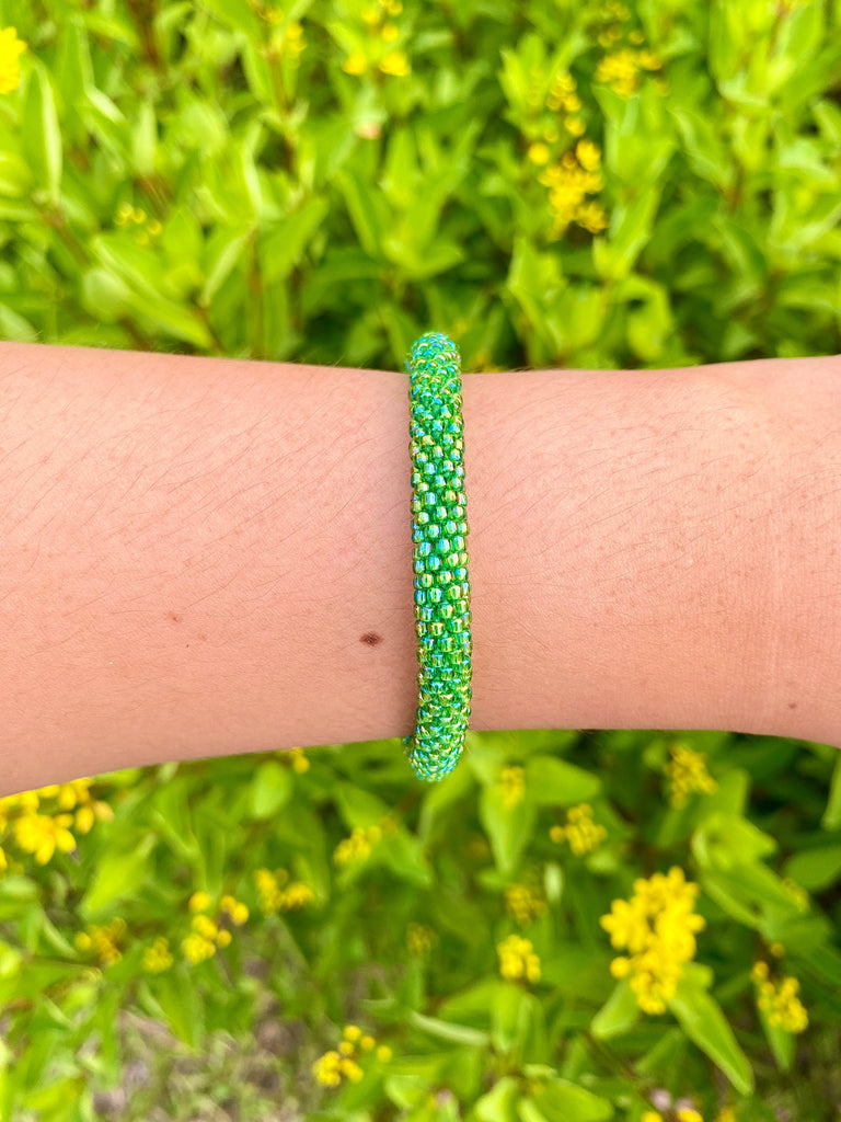 Add a Little Green to Your Bracelet Stack