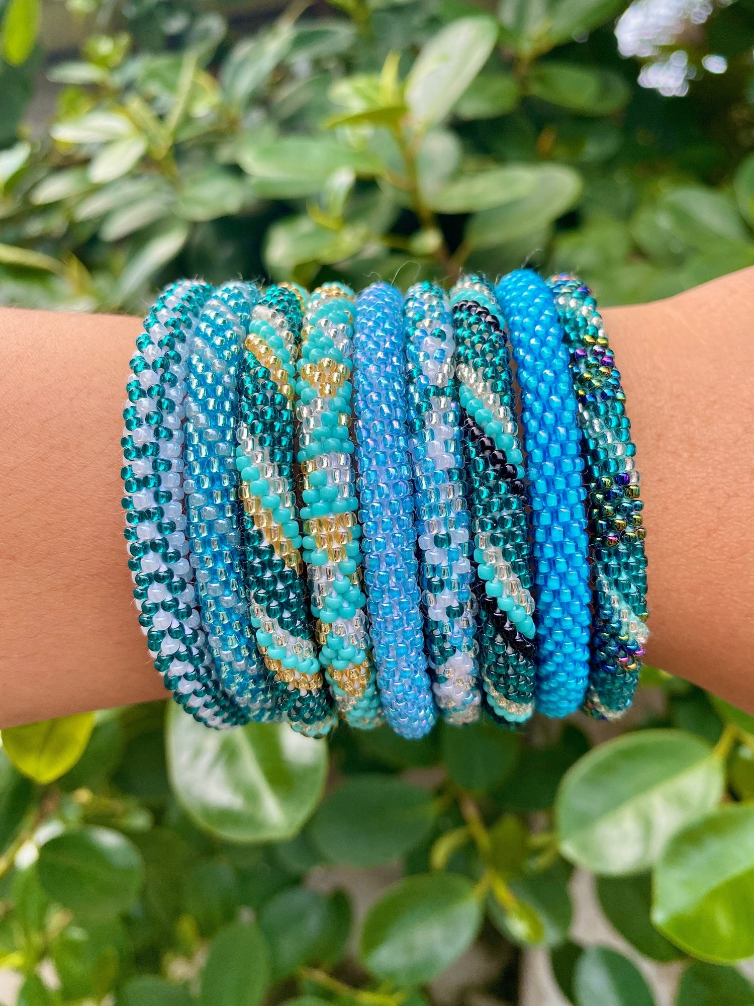 Teal Bracelets: Ocean Inspired Color & Handmade Style