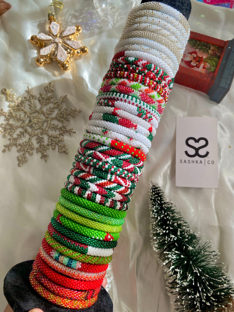 ✨ Celebrate the Season in Style: Sashka Co. Christmas Bracelet Sets 🎄