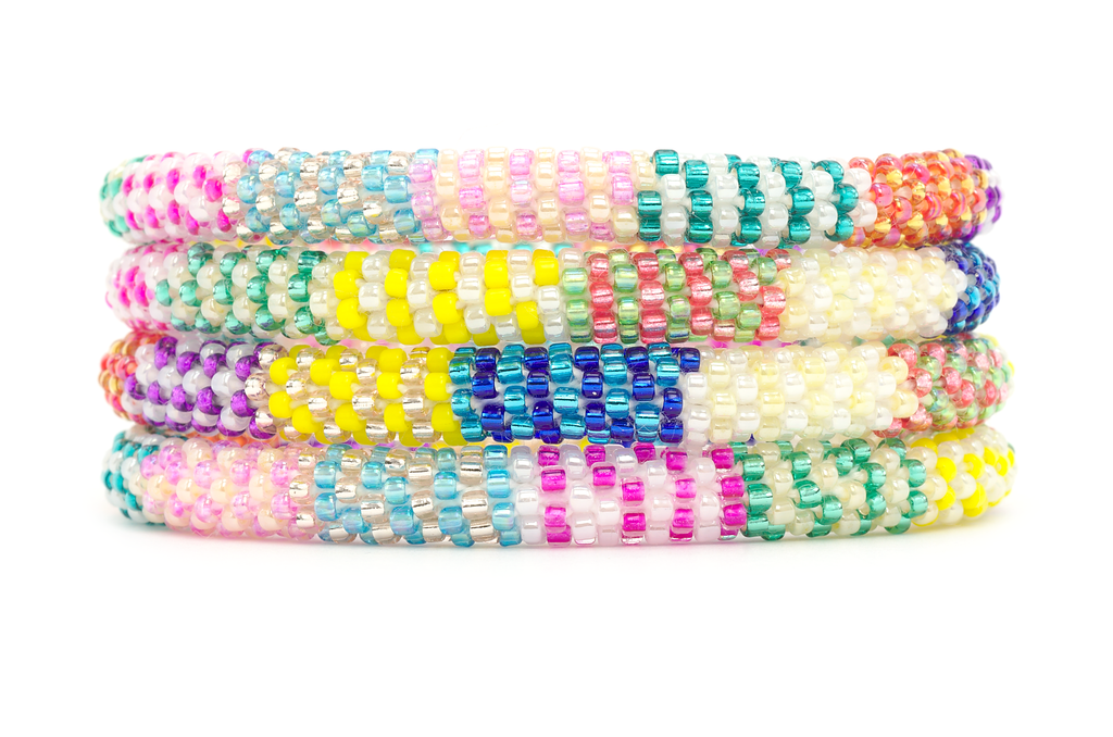 Calendar Bracelet: A Colorful Glass Beaded Friendship Bracelet Made in Nepal