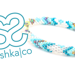 Sashka Co. Beaded Friendship Bracelet Clear / Turquoise / Teal / Green / Mixed Cove Bracelet