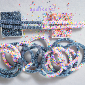 Sashka Co. Beaded Friendship Bracelet Mixed / Silver Silver Balance Bracelet