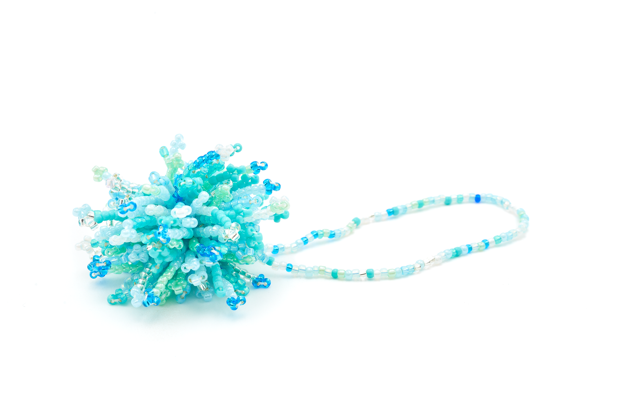 Sashka Co. Beaded Friendship Bracelet none Keychain