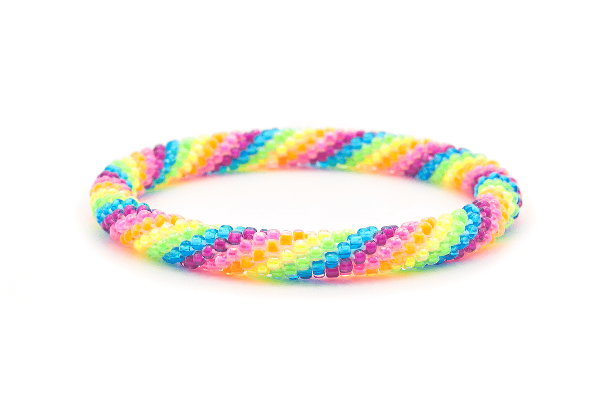 Sashka Co. Beaded Friendship Bracelet none Neon Rainbow