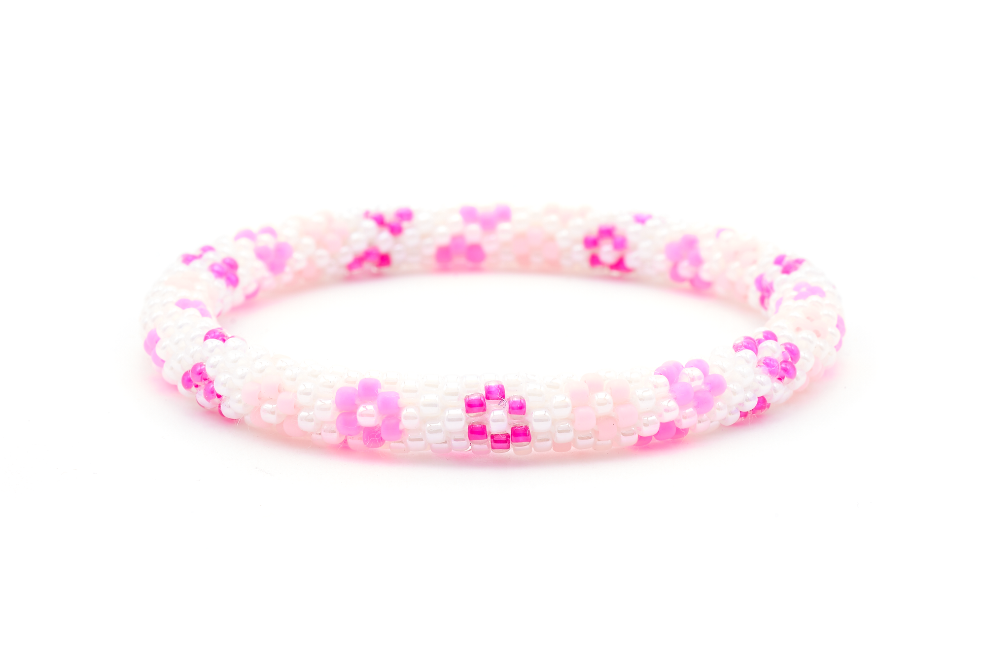 Sashka Co. Beaded Friendship Bracelet none Pink Peonies
