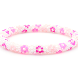 Sashka Co. Beaded Friendship Bracelet none Pink Peonies