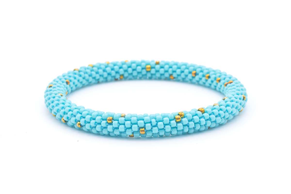 Sashka Co. Beaded Friendship Bracelet Turquoise / Bronze Seashore Love Bracelet