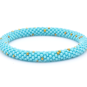 Sashka Co. Beaded Friendship Bracelet Turquoise / Bronze Seashore Love Bracelet