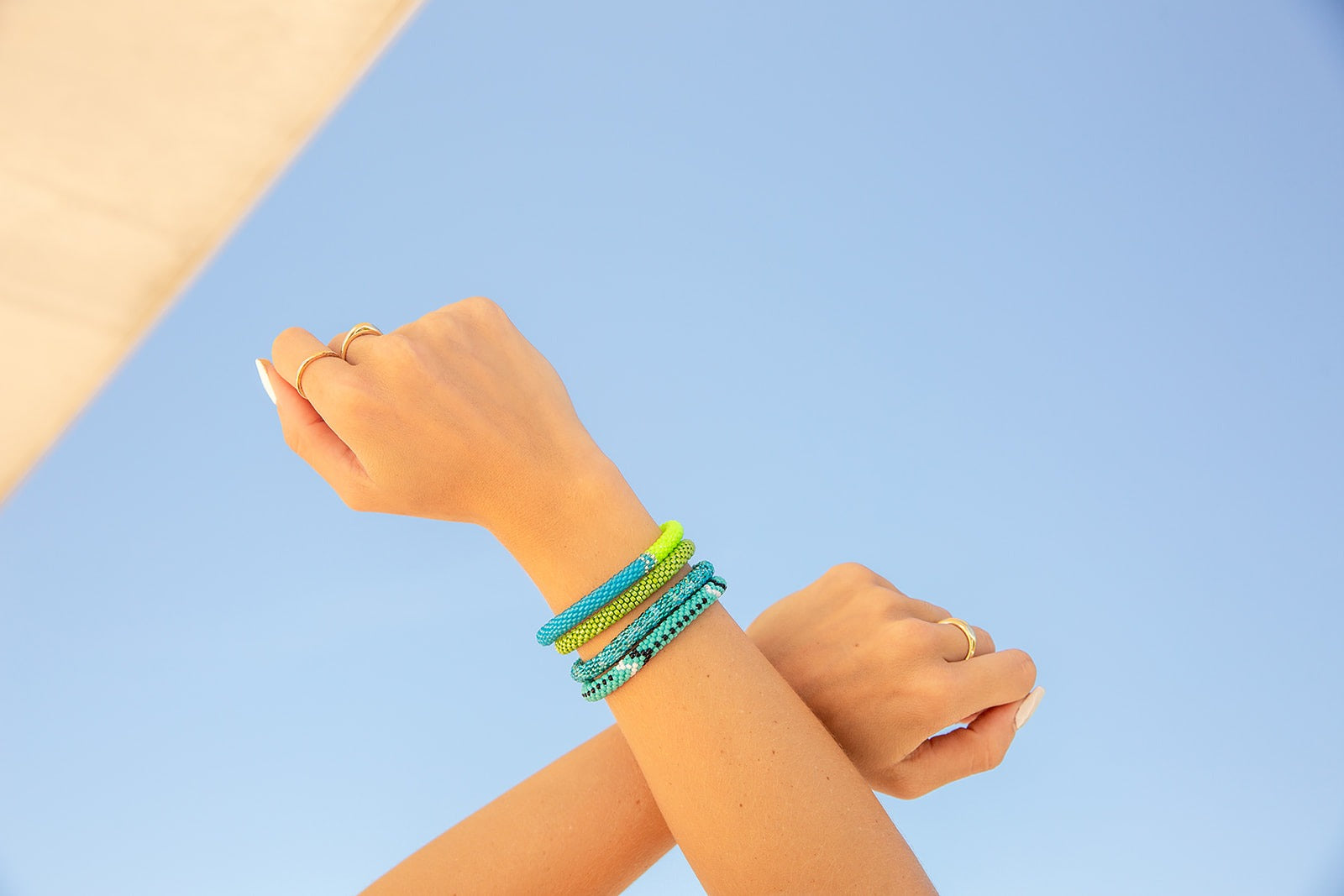 Sashka Co. Beaded Friendship Bracelet Turquoise / White/ Black Boho Bracelet