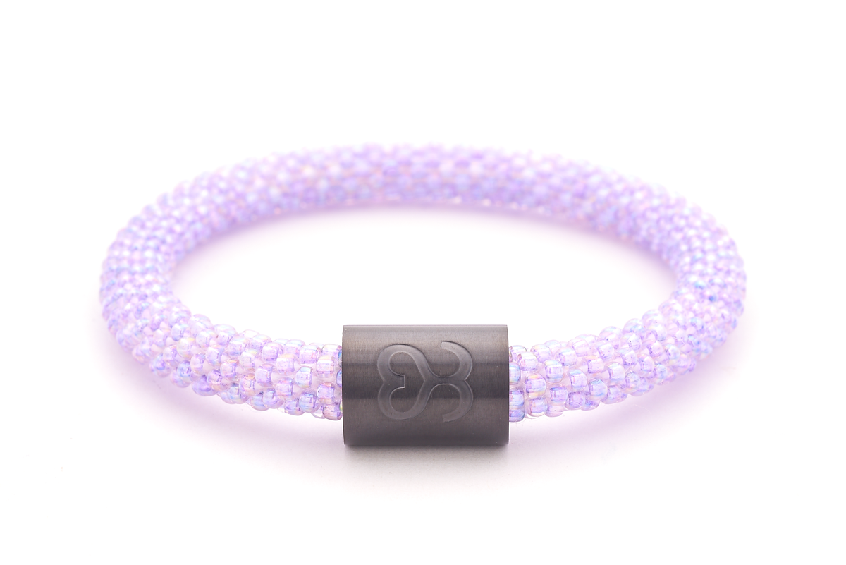 Sashka Co. Charm Bracelet Purple / w Black Sashka Co Charm Sashka Co. Charm Bracelet - Extended 8"