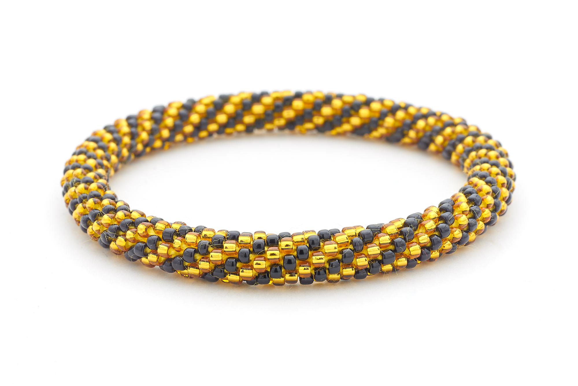 Sashka Co. Extended 8" Bracelet Black / Gold Quarterback Bracelet - Extended 8"