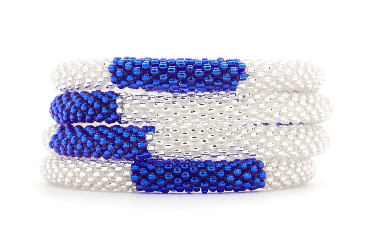 Sashka Co. Extended 8" Bracelet Blue / Clear Crystal Blue Horizon Bracelet - Extended 8"