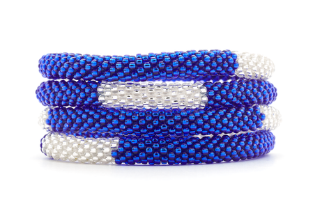 Sashka Co. Extended 8" Bracelet Blue / Clear Nautical Clarity Bracelet - Extended 8"