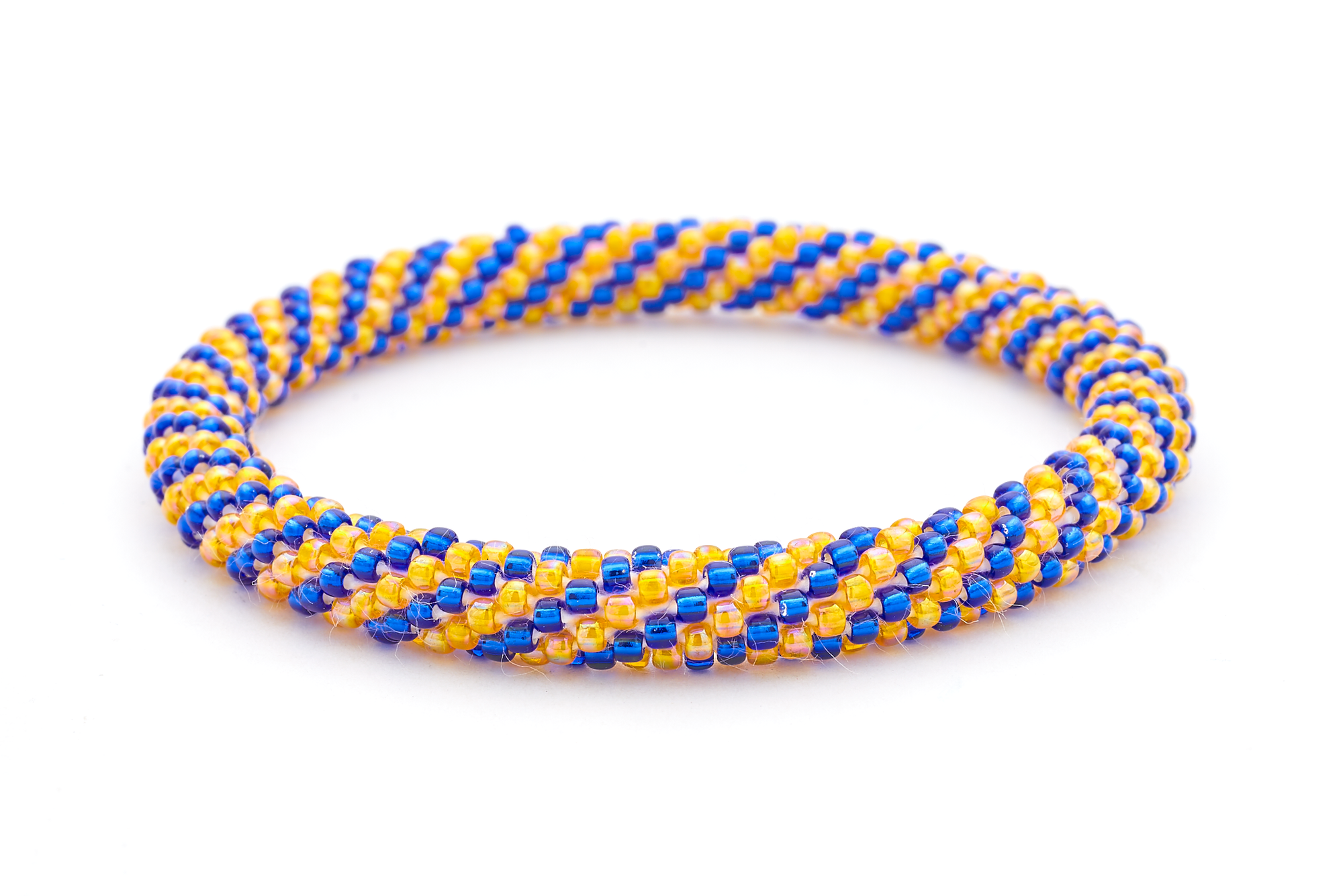 Sashka Co. Extended 8" Bracelet Blue / Orange Touchdown Bracelet - Extended 8"