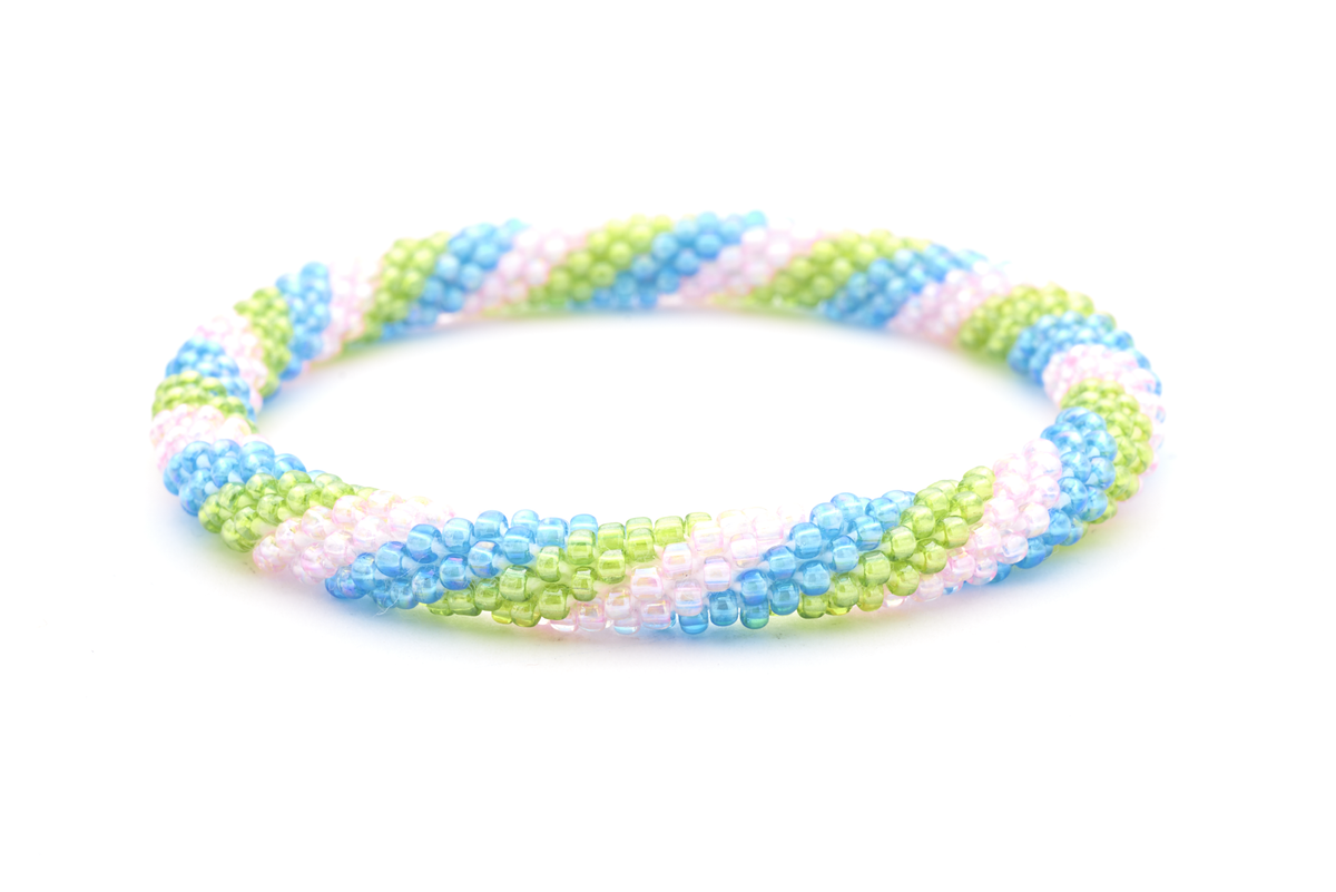 Sashka Co. Extended 8" Bracelet Blue / Pink / Green Loveable Bracelet - Extended 8"
