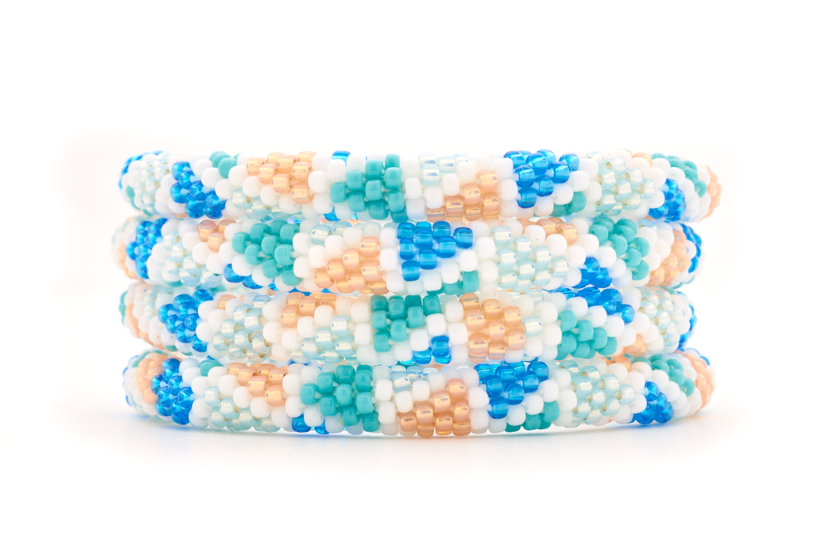 Sashka Co. Extended 8" Bracelet Blue / White / Turquoise / Peach / Light Blue $5 Hidden Bracelet - Extended 8" - Code: HIDDEN