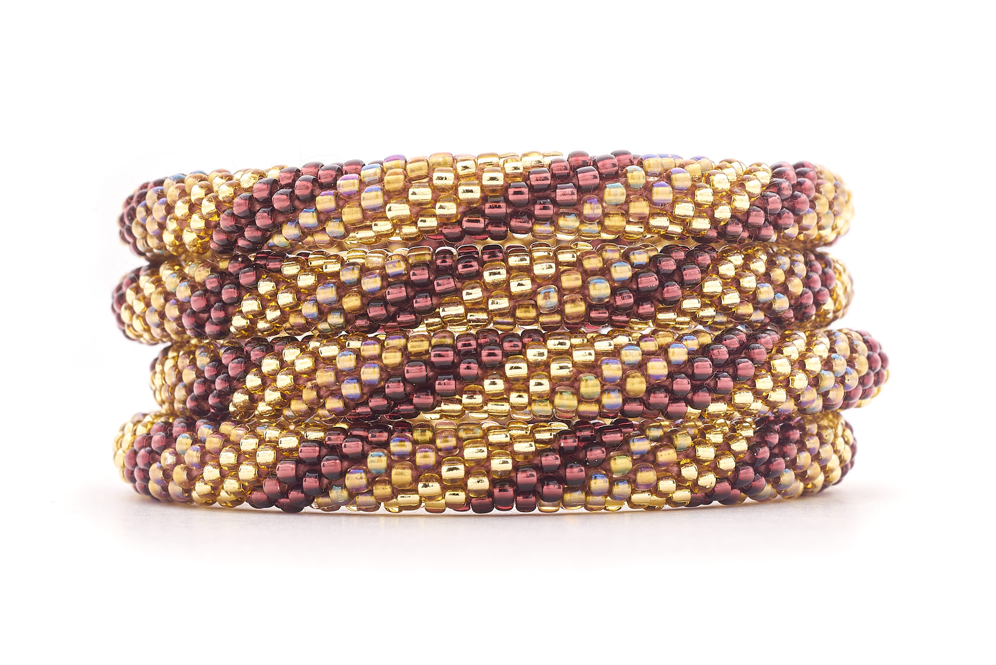 Sashka Co. Extended 8" Bracelet Champaign Gold / Plum Golden Plum Vines Bracelet -Extended 8"
