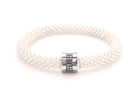 Sashka Co. Extended 8" Bracelet Clear / W Silver Charm Limited Edition Charm Bracelet - Extended 8"