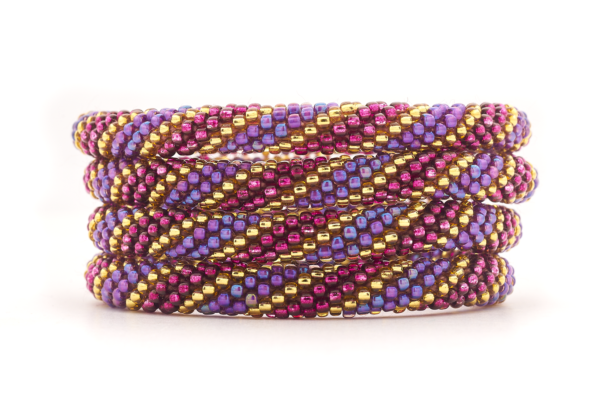 Sashka Co. Extended 8" Bracelet Iridescent Purple / Gold / Mulberry Royally Enchanted Bracelet - Extended 8"