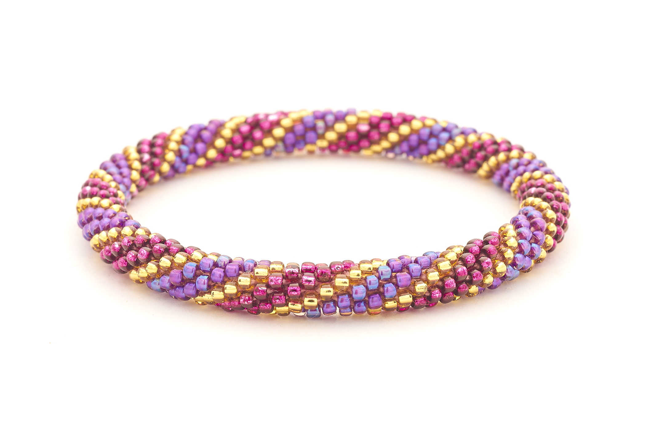 Sashka Co. Extended 8" Bracelet Iridescent Purple / Gold / Mulberry Royally Enchanted Bracelet - Extended 8"