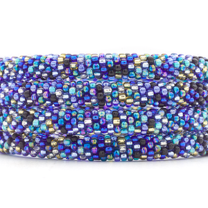 Sashka Co. Extended 8" Bracelet Mixed Blues / Black / Gold / Clear Nebula Dreams Bracelet - Extended 8"