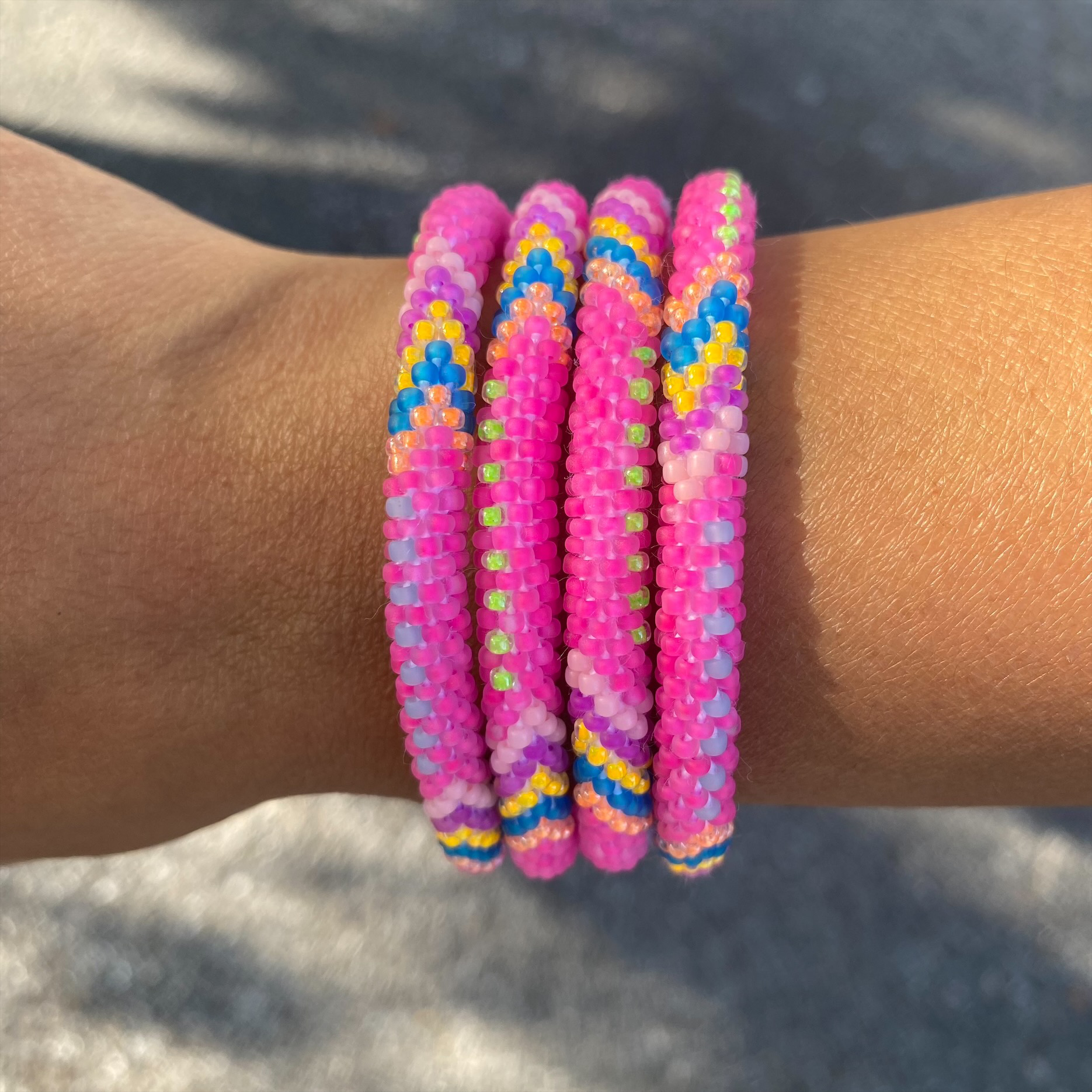 Sashka Co. Extended 8" Bracelet Neon Green / Matte Pink / Light Pink / Matte Blue / Matte Light Blue / Matte Purple / Orange / Clear $5 Hidden Bracelet - Extended 8" - Code: HIDDEN
