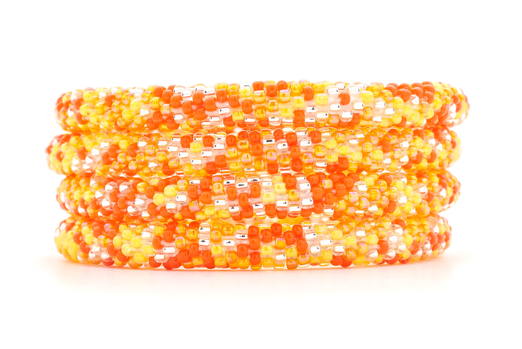 Sashka Co. Extended 8" Bracelet Orange / Clear Citrus Sunrise Bracelet - Extended 8"