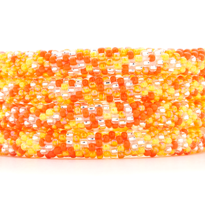 Sashka Co. Extended 8" Bracelet Orange / Clear Citrus Sunrise Bracelet - Extended 8"