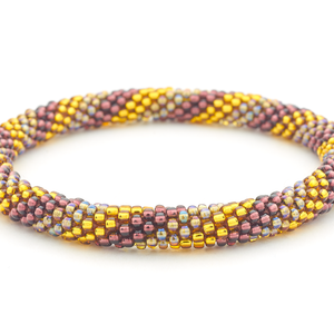 Sashka Co. Extended 8" Bracelet Plum / Gold / Iridescent Vineyard Bracelet - Extended 8"