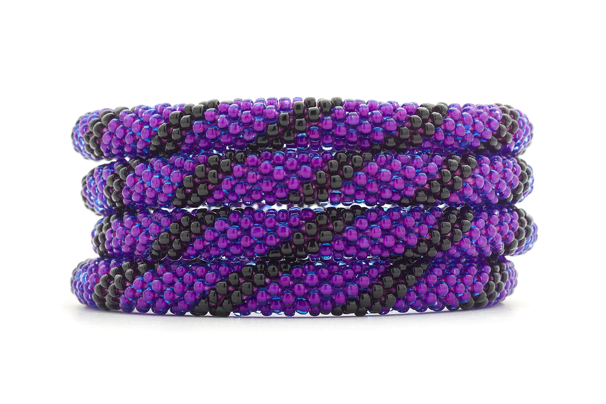 Sashka Co. Extended 8" Bracelet Purple / Black $5 Hidden Bracelet - Extended 8" - Code: HIDDEN