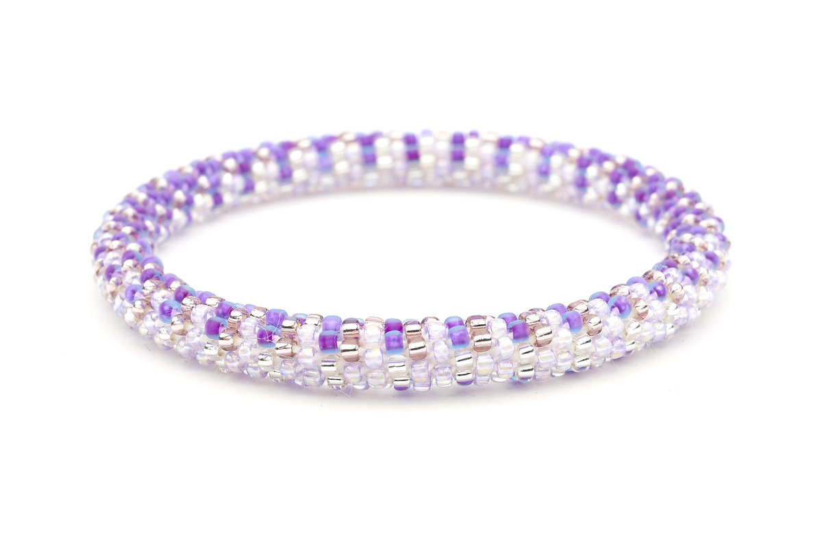 Sashka Co. Extended 8" Bracelet Purple / Clear Lavender Quartz Bracelet - Extended 8"