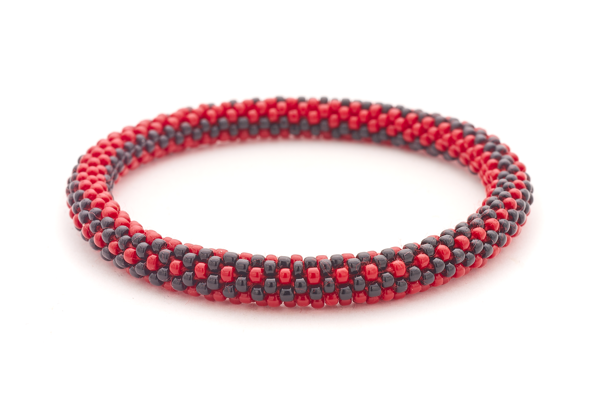 Sashka Co. Extended 8" Bracelet Red / Black Midnight Inferno Bracelet - Extended 8"