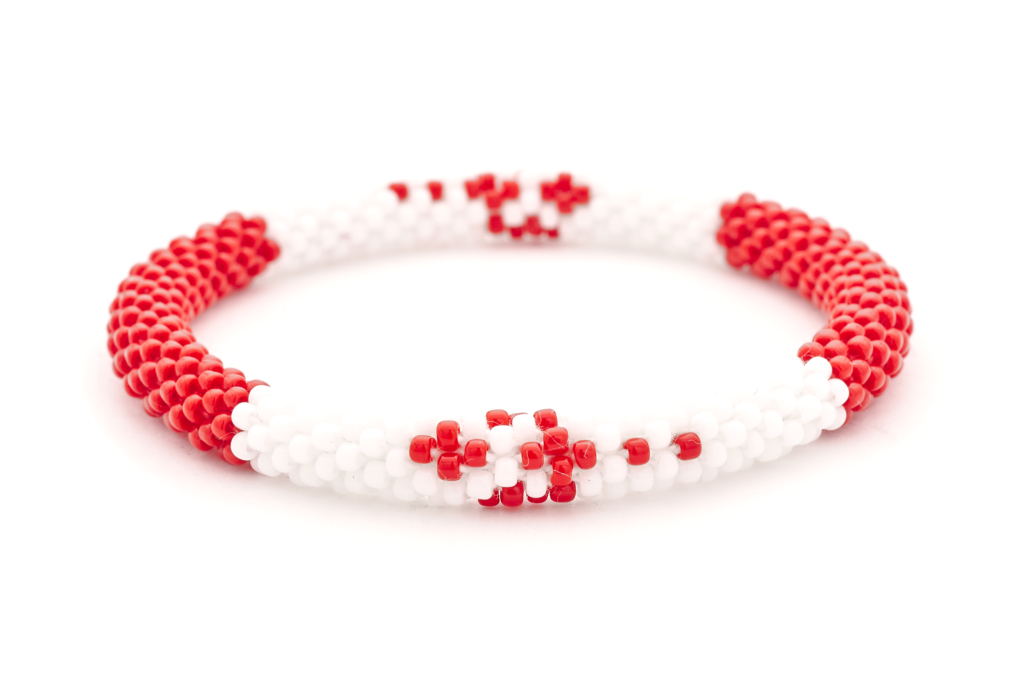 Sashka Co. Extended 8" Bracelet Red / White Saints Bracelet - Extended 8"