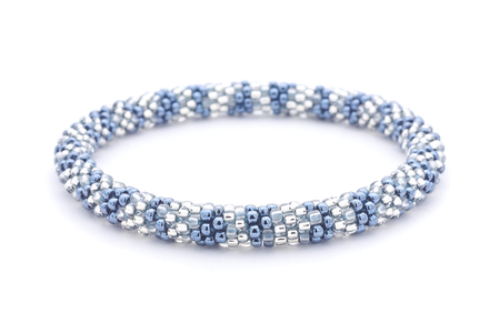 Sashka Co. Extended 8" Bracelet silver / Gray / Clear Silvery Haze Bracelet - Extended 8"