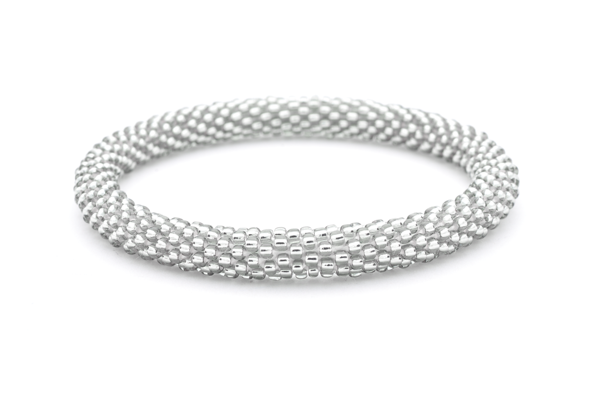 Sashka Co. Extended 8" Bracelet Sparkly Silver Noble Bracelet - Extended 8"