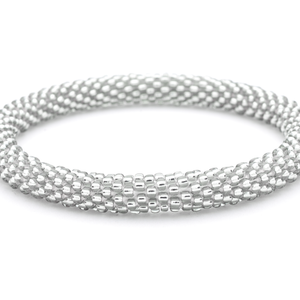 Sashka Co. Extended 8" Bracelet Sparkly Silver Noble Bracelet - Extended 8"