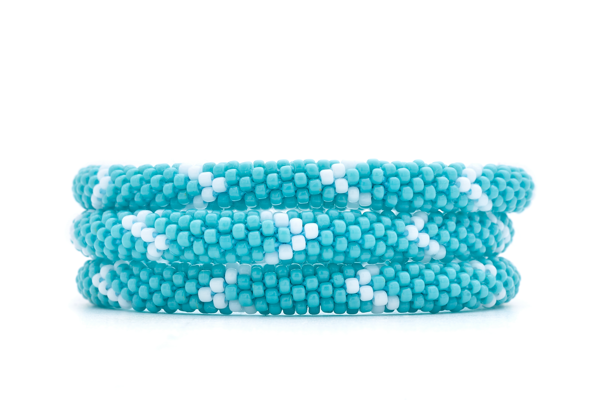 Sashka Co. Extended 8" Bracelet Turquoise / White Coastal Serenity Bracelet - Extended 8"