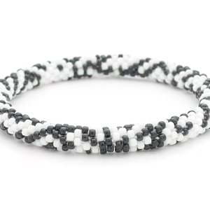 Sashka Co. Extended 8" Bracelet White / Black Panda Bracelet - Extended 8"