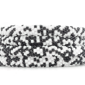 Sashka Co. Extended 8" Bracelet White / Black Panda Bracelet - Extended 8"