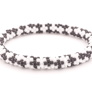Sashka Co. Extended 8" Bracelet White / Black Sophisticated Chic Bracelet - Extended 8"