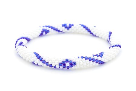 Sashka Co. Extended 8" Bracelet White / Blue Arctic Breeze Bracelet - Extended 8"