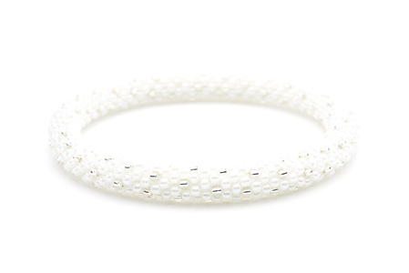 Sashka Co. Extended 8" Bracelet White / Clear Pure and Simple Bracelet - Extended 8"