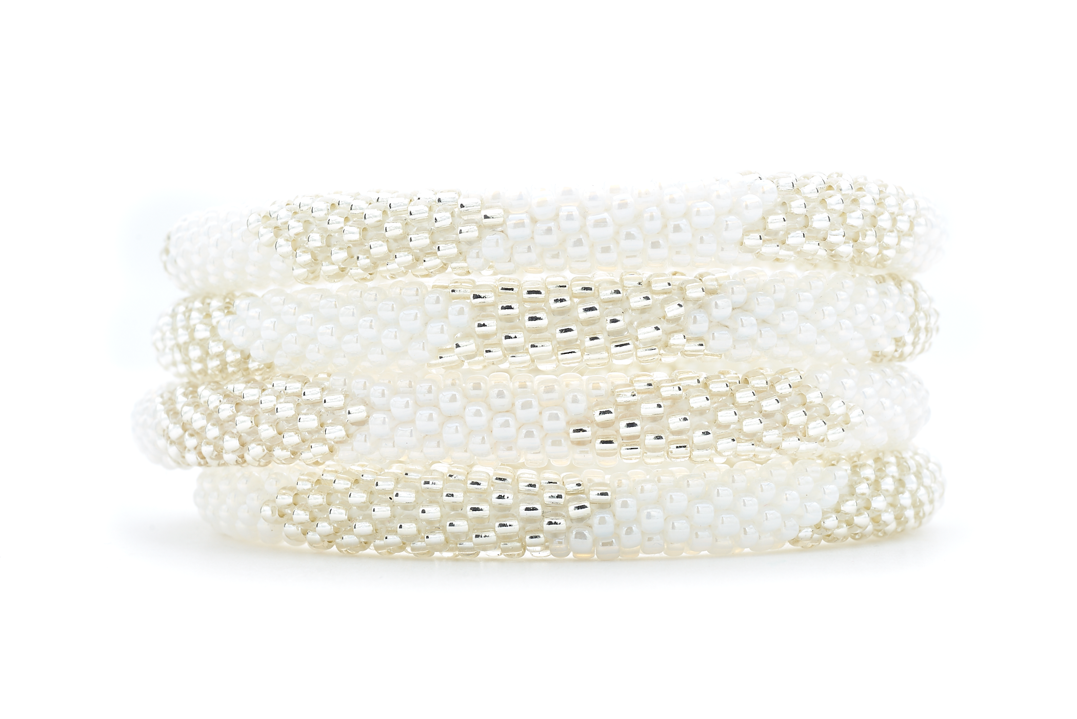 Sashka Co. Extended 8" Bracelet White/Clear Snow White Bracelet - Extended 8"