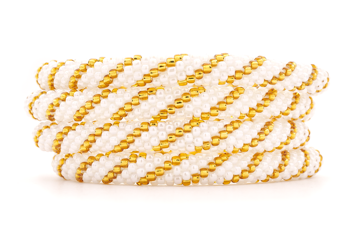 Sashka Co. Extended 8" Bracelet White / Gold White Gold Radiance Bracelet - Extended 8"