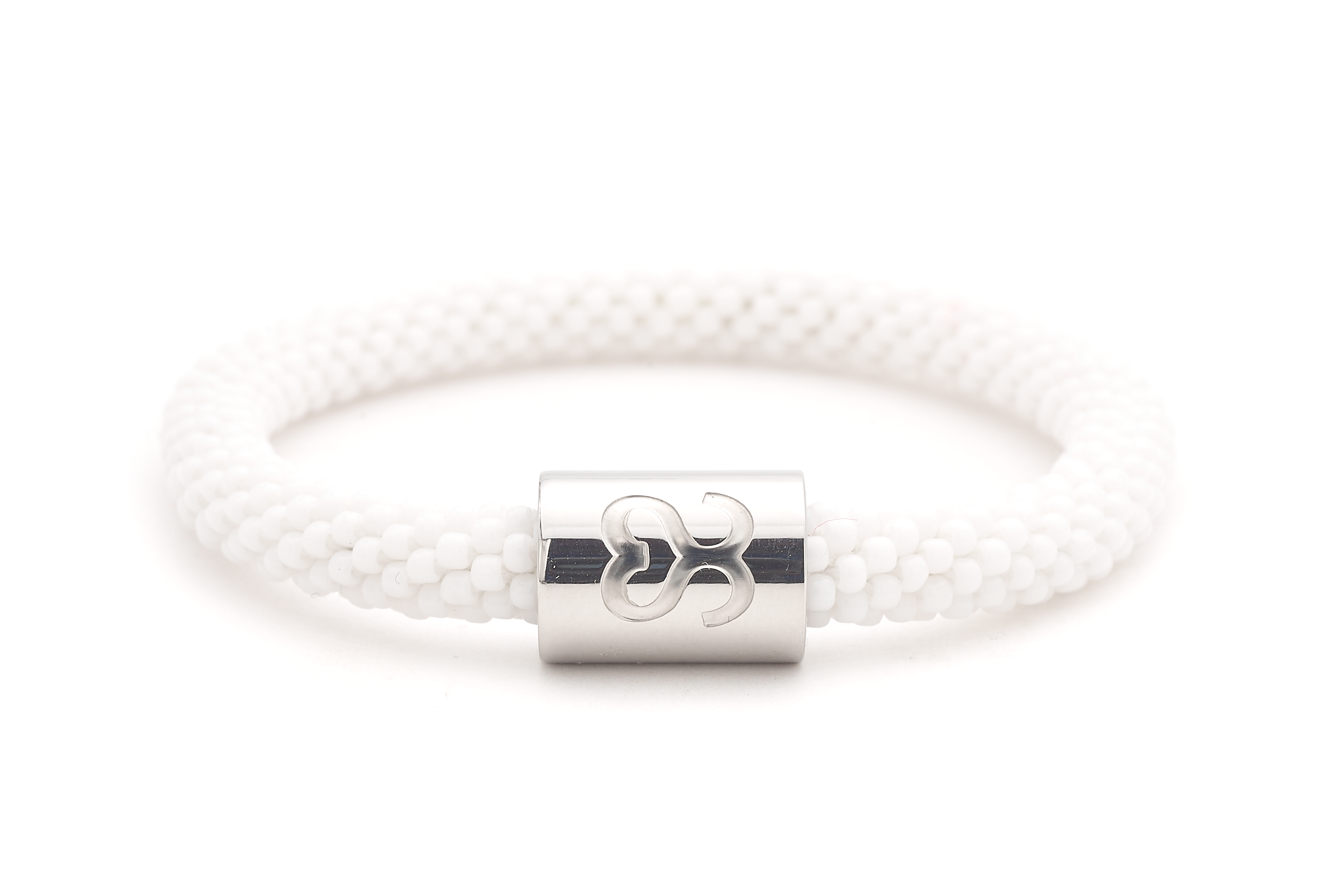 Sashka Co. Extended 8" Bracelet White / w Silver Bride Charm Bride Charm Bracelet - Extended 8"