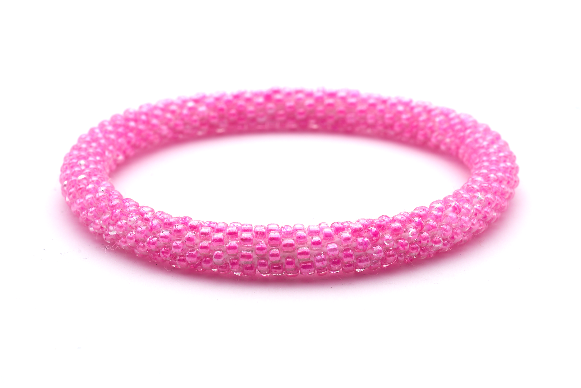 Sashka Co. Glass Bead Anklet Pink Beach  | Glass Bead Anklet